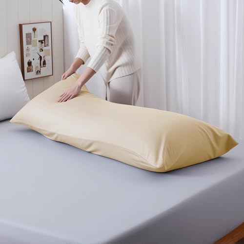 Body Cooling Pillow Case, Viscose Derived from Bamboo Long Pillow Protectors - Image 4