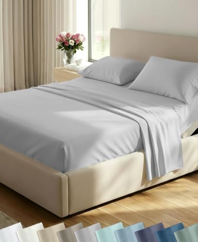 California Design Den 100% Cotton Sateen Split King Bed Sheet Set by CaliforniaDesignDen