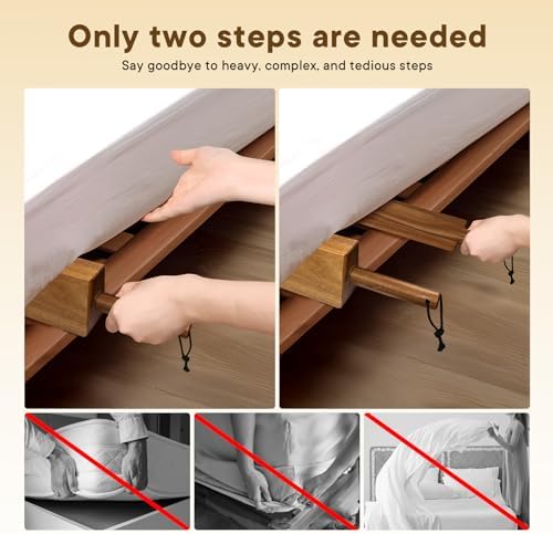 Acacia Wood Mattress Lifter Tool - Image 3