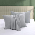 100% Egyptian Cotton Pillow Protectors Set of 4 Queen Size by ShunjieHome