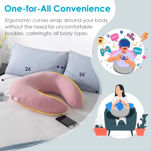 QUEEN ROSE Reading Pillow, Gaming Lap Pillow - Image 5