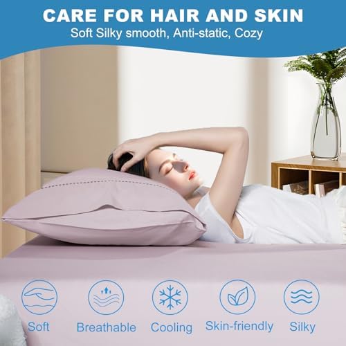 Cooling Pillow Cases Set of 2, King Size Cool Pillowcases - Image 5