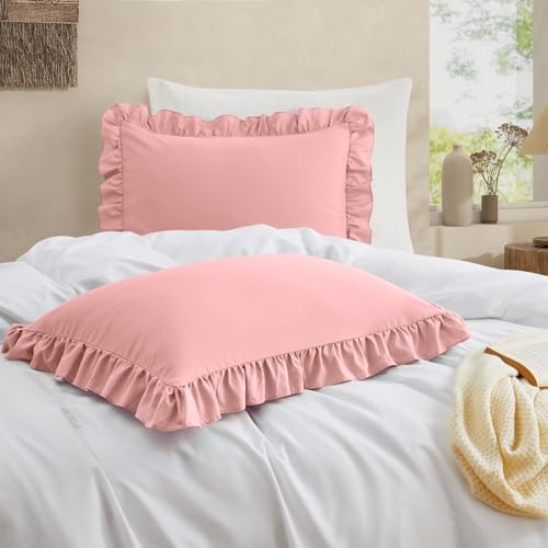 Ruffled Pillow Cases, Queen 20"x30" - Image 2