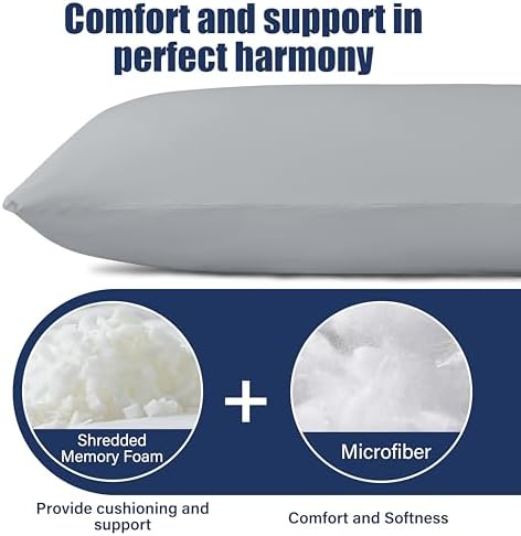 SHOUREN Large Body Pillow, Long Bed Pillow - Image 2