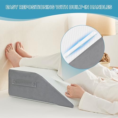 Yojoker Leg Elevation Pillows for Swelling, Memory Foam Wedge Pillow for Legs - Image 7