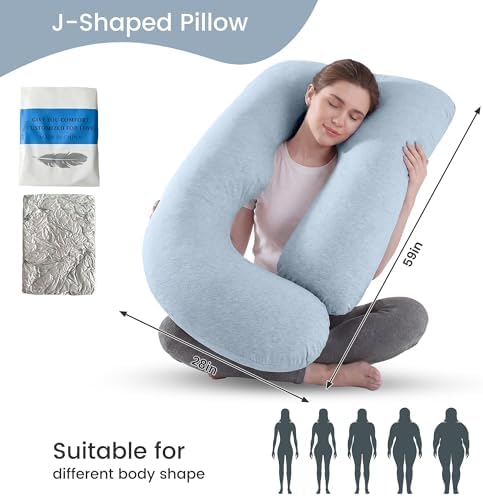 Jcickt Pregnancy Pillow for Sleeping, 59 inch Maternity Pillow - Image 6