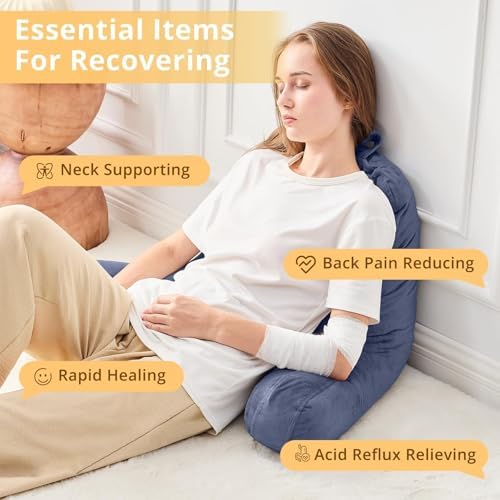 Sasttie Reading Pillow for Bed, Back Pillow for Sitting Up - Image 6