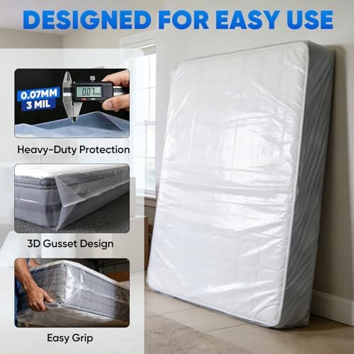 TICONN 2PK Plastic Mattress Bags - Image 2
