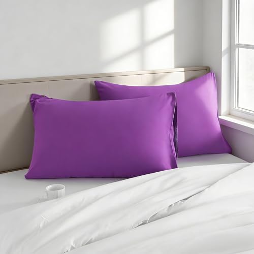 King Pillow Cases, 2 Pack, 20x40 in, Microfiber - Image 2