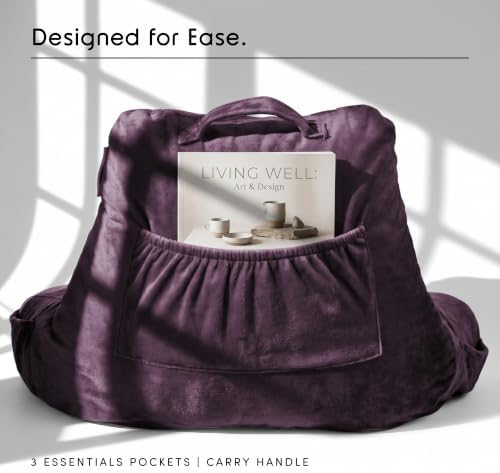 Nestl Reading Pillow for Bed, Back Pillow for Sitting Up in Bed - Image 4
