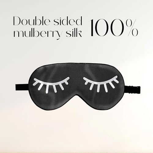 ZIMASILK 100% Natural Silk Sleep Mask Blindfold, Adjustable Super-Smooth Soft - Image 3