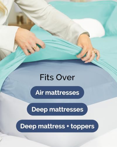 CGK Linens 2 Pack Extra Deep King Fitted Sheets - Image 7
