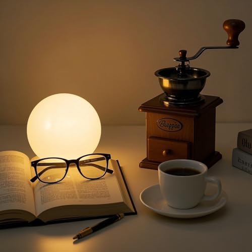 LED Ball Light, 6-inch Glowing Orb Light, Rechargeable Globe Lamp, Dimmable Mood Lights W/Remote, Waterproof Ambient Lighting Lamp for Desk Bedroom Bathroom Patio - Image 4