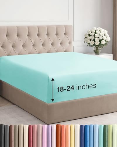 CGK Linens Extra Deep Cal King Fitted Sheet by CGKUnlimited
