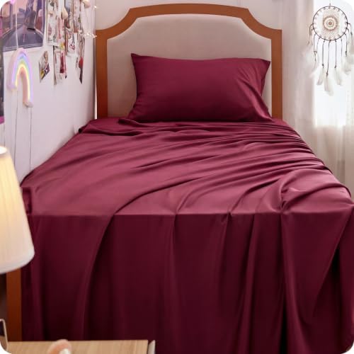 Bedsure PureWoven 100% Rayon Derived from Bamboo, Twin XL Sheets, 3 Pieces - Image 3