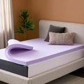 Lucid® 3" Lavender Memory Foam Mattress Topper – CertiPUR-US®, Twin XL by Lucid