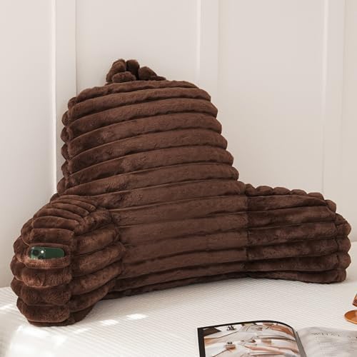 Large Reading Pillow for Adults, Back Support Pillow for Sitting Up in Bed by YAOSHUHO