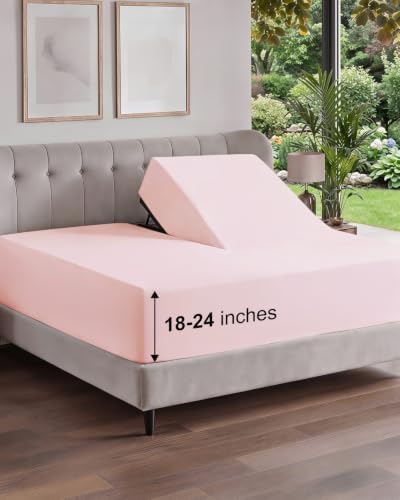 CGK Linens Extra Deep Flex Top Split Head King Fitted Sheet by CGKUnlimited