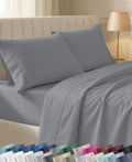 California Design Den Soft 100% Cotton Sateen Cali King Sheets, Slate Grey by CaliforniaDesignDen