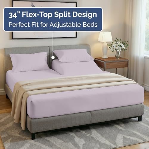 Flex Top Split Head King 4 Piece Sheet Set - Image 3
