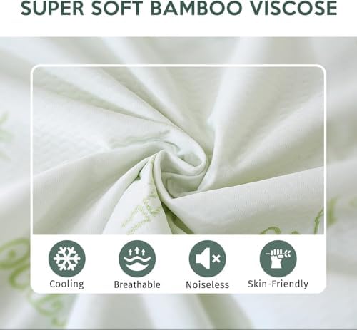 MUXHOMO 2 Pack California King Mattress Protector, 100% Waterproof Mattress - Image 3