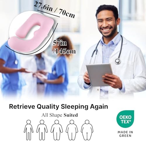 ALLOPERA Pregnancy Pillow, Full Body 57 Inch Maternity Pillow - Image 5
