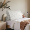 Thicken Furry Headboard Pillow King Padded Headboard Large Bolster Triangular by Bncktrd