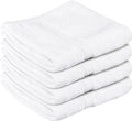 Towel and Linen Mart 100% Cotton- Wash Cloth Set -Pack of 4,Quick Dry,Luxurious,Absorbent,Soft Feel Spa & Hotel Perfect for Daily Use (12X12 White) by T+%26+L+Towel+and+Linen+Mart