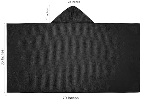 COTTON CRAFT Hooded Bath Towel for Adults – 100% Cotton Waffle Weave Towel - Image 3