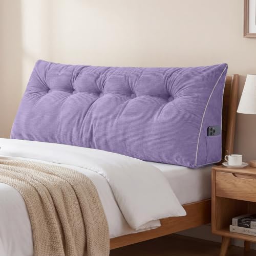 Sasttie Headboard Pillow Queen, Wedge Pillow Headboard by SASTTIE