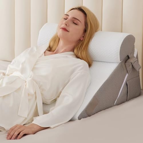 BIEEZZK Wedge Pillow Set for After Surgery, Wedge Pillow for Acid Reflux by EnjoyaBetterLifeFromHere