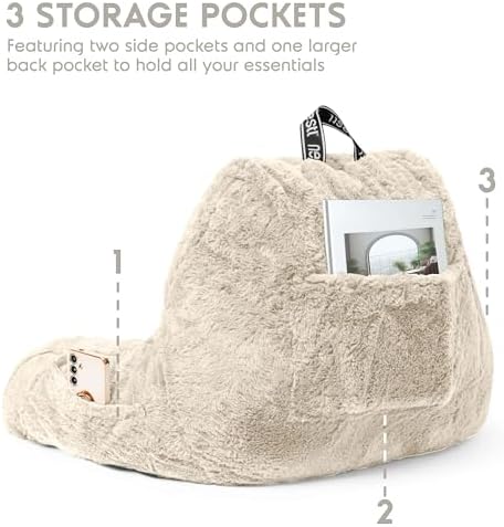 Nestl Fur Reading Pillow, Stylish Back Pillow - Image 5