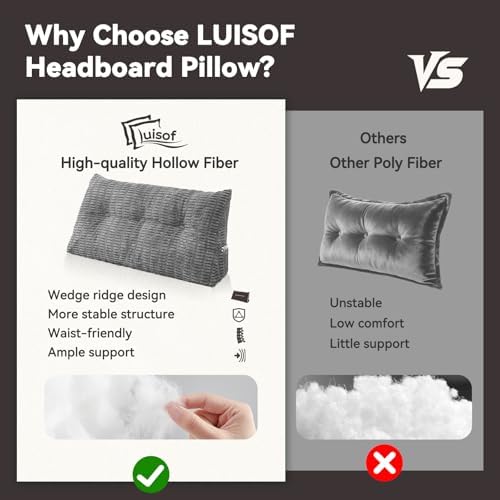 Headboard Pillow Twin Triangular Bed Wedge Pillow - Image 6