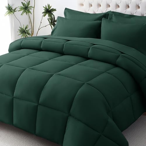 JOLLYVOGUE Queen Comforter Set, Ultra-Soft Bed in a Bag Queen Size 7 Pieces by JOLLYVOGUE