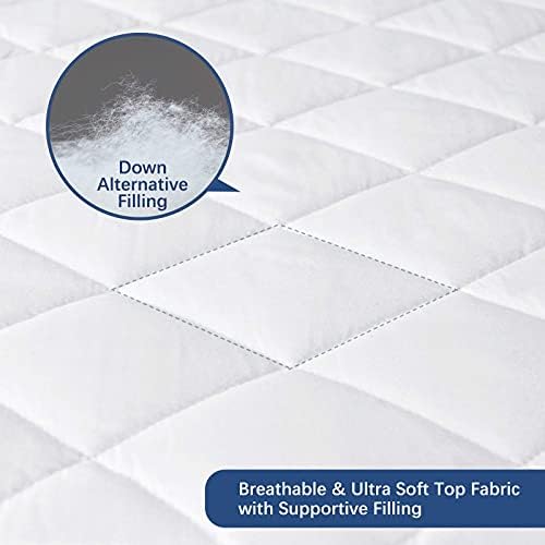 RV Short Queen Mattress Topper Pad Protector Waterproof - Image 5