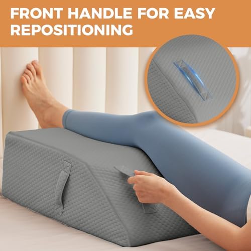 BIEEZZK Leg Elevation Pillow Blood Circulation, 23.6×16.8×8in - Image 2