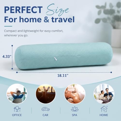 Neck Roll Pillow, Cervical Neck Pillow Bolster Pillow - Image 3