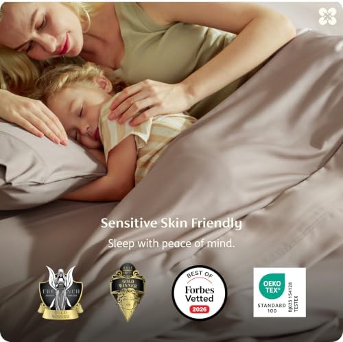 Bedsure PureWoven 100% Viscose Derived from Bamboo, California King Sheets - Image 2