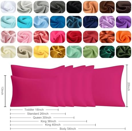 King Pillow Cases, 2 Pack, 20x36 in, Microfiber - Image 6