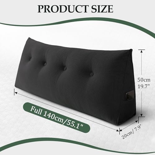 Headboard Pillow Full, Wall Backrest Wedge Pillow Headboard - Image 2