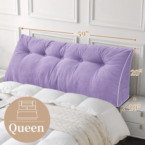 Sasttie Headboard Pillow Queen, Wedge Pillow Headboard - Image 5
