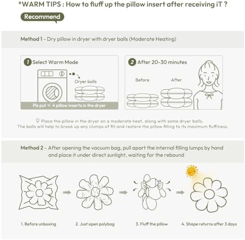 Sioloc Flower Shaped Throw Pillow, Fun Daisy Pillow, 25.6" Large Grass Green - Image 4