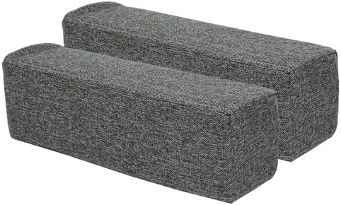 2 Pack Couch Arm Rest Pillow, High Density Foam Armrest Cushion, Removable & by MMuteTouch