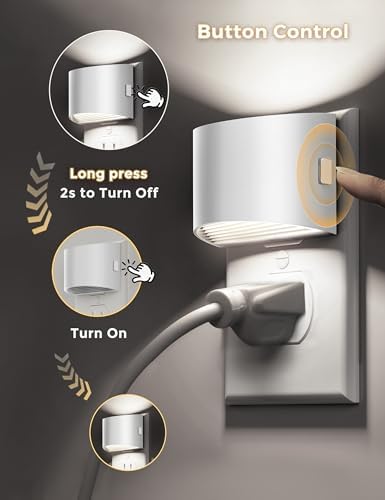 L LOHAS LED Night Lights Plug into Wall, Dimmable Night Light 2 Pack - Image 5