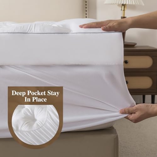 WhatsBedding 5 Inch Memory Foam Mattress Topper, Deep Pocket - Image 5
