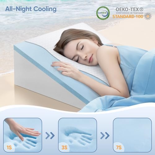 Welzona Wedge Pillow for Sleep Apnea, 12inch Bed Wedge - Image 3