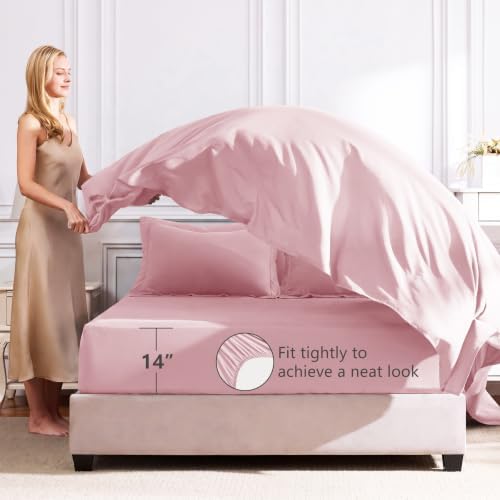 CozyLux King Comforter Set 102"x90" Pink - Image 5