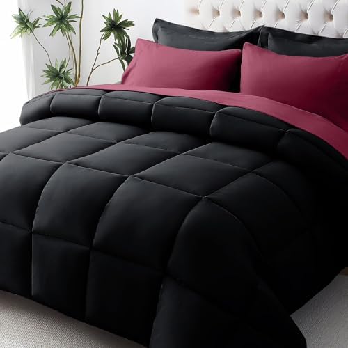 JOLLYVOGUE King Comforter Set, Ultra-Soft Bed in a Bag King Size 7 Pieces by JOLLYVOGUE