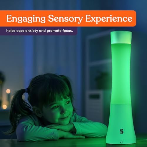 Special Supplies Sensory Light Lava Lamp for Kids and Adults – Color Changing LED Desk Lamp with Remote – Calming Night Light for Sensory Room, Bedroom, Therapy, Relaxation, Décor (White) - Image 3