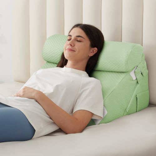 BIEEZZK Wedge Pillow Set for After Surgery, Wedge Pillow for Acid Reflux by EnjoyaBetterLifeFromHere